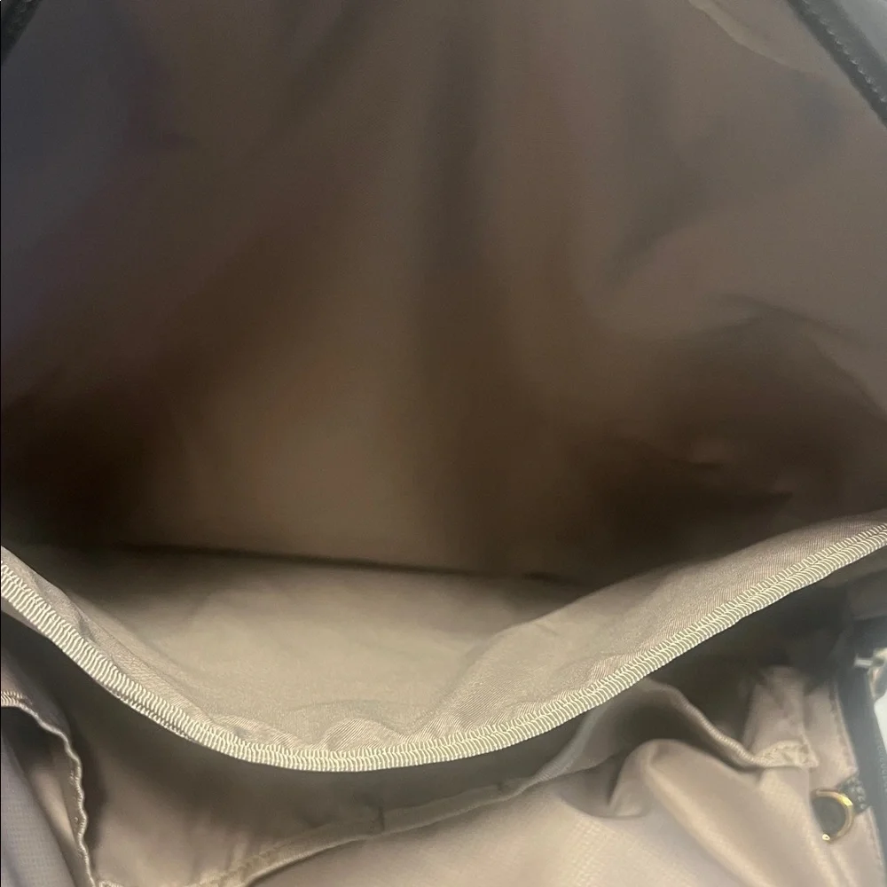 Tumi Halle Black Backpack with Gold Accents